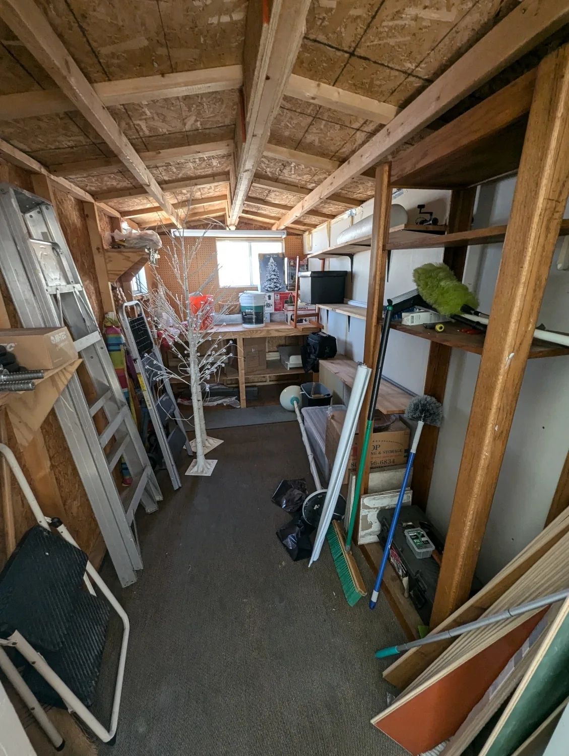Attic and rafter storage cleared of stored clutter in Orange County, CA
