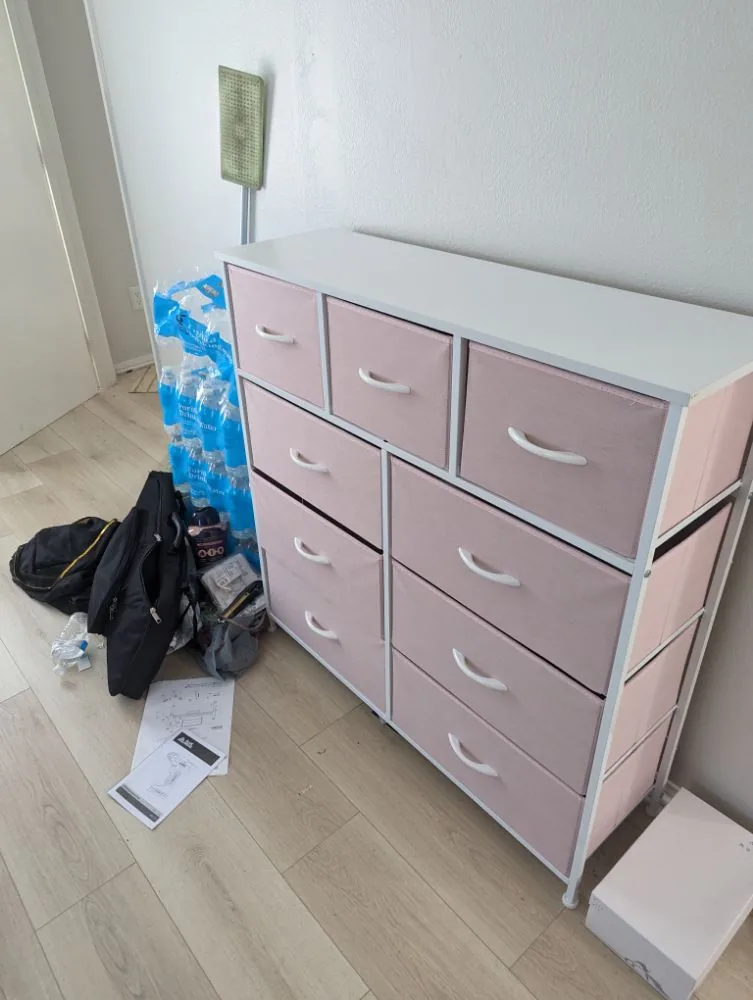 Dresser removed from an Orange County home by EA Junk Removal